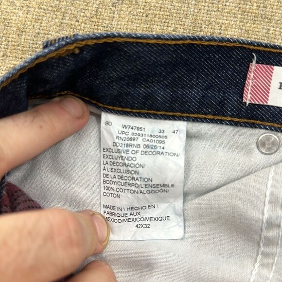 Like new Dickies Flannel Lined Jeans Mens 42x32 Relaxed Fit Blue Medium Wash - Picture 5 of 5